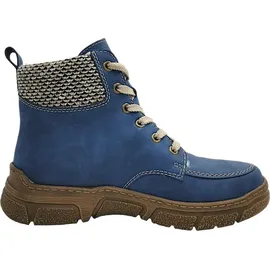 Rieker Schnürstiefel Damen Blau 42
