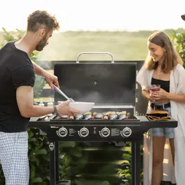Royal Gourmet Gasgrill 4 Brenner schwarz