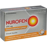 Reckitt Benckiser Deutschland GmbH NUROFEN 200 mg Schmelztabletten Lemon 24 St