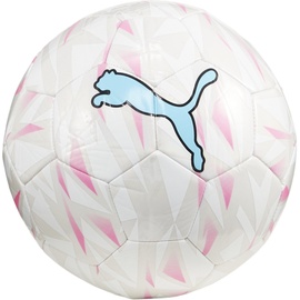 Puma FINAL Graphic ball, Unisex-Erwachsene Trainingsbälle, PUMA White-Puma Silver-Poison Pink-Bright Aqua, 3-084222