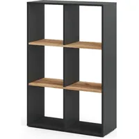 Vicco Vicco, Raumteiler Karree, Anthrazit/Goldkraft Eiche, 72 x 107.8
