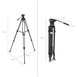 SmallRig 3989 FreeBlazer Heavy-Duty Carbon Videostativ Kit