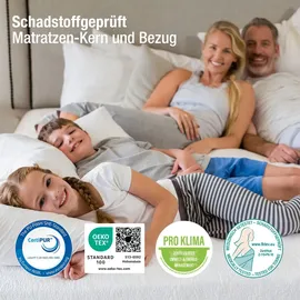 schlafhafen Ergonomische 7 Zonen Kaltschaummatratze 80 x 190 cm H2/H3