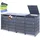 Albatros Mülltonnenbox 4er Tonne 260 x 116 x 80 cm anthrazitgrau