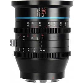 Sirui Jupiter Full-frame Macro Cine Lenses T2 35mm PL munt Kompaktkamera Makroobjektiv Schwarz