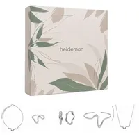 Heideman Schmuck-Adventskalender Summerbox Santorini silberfarben, Schmuckset mehrteilig Schmuck für Frauen - 5 Schmuckstücke silberfarben