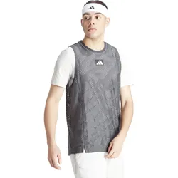 adidas Tennis-Tshirt Melbourne Pro Layering Aeroraeady 2024 carbongrau Herren