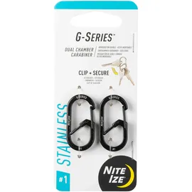 NITE IZE G-Series #1 2pack Schwarz