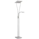 JUST LIGHT LED Stehlampe, Deckenfluter Stehleuchte Leselampe schwenkbar Stahl LED Standleuchte