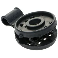 Haga Zaunblende Spezialclip rund 3,8 x 5,5 cm schwarz Kunststoff 10 St.