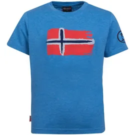 TROLLKIDS Kinder Oslo T-Shirt, Mittelblau, kobaltblau 135-140cm 9-10J