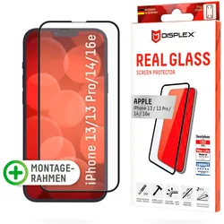 Displex Displayschutzglas »Real Glass FC - iPhone 13/13 Pro/14«, für Apple iPhone 13/13 Pro-Apple iPhone 14-Apple iPhone 16e Displex transparent