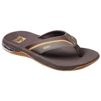 REEF Anchor Herren-Flip-Flop, wassergeeignet, dämpfender Fersenairbag, Braun/Gum, 10 - 43 EU
