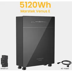 Marstek Venus-E 5,12kWh Speicher für Balkonkraftwerk AC gekoppelt All-in-One Solarspeicher
