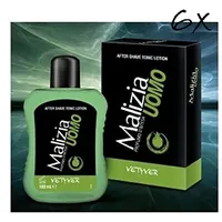 6x Malizia UOMO Vetyver After shave 100ml Tonic Lotion Rasierwasser Kölner Wasser