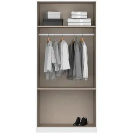 Rauch »Kleiderschrank Schrank Garderobe Wäscheschrank COSTA in 3 Breiten« viel Platz, grifflose Front und Push-to-Open Funktion MADE IN GERMANY, schwarz-weiß
