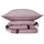 SCHIESSER Siena Gestreift Burgund 155 x 220 cm + 80 x 80 cm