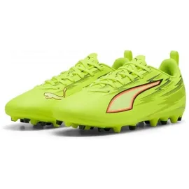 Puma Ultra 6 Play MG Kinder Yellow Alert/Black/Silver/Glowing Red 32