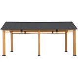 Sunjoy Carport Diran Zedernholz 336 cm x 603 cm Anthrazit