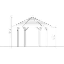 SKANHOLZ Nancy 2 4,20 x 3,64 m Natur