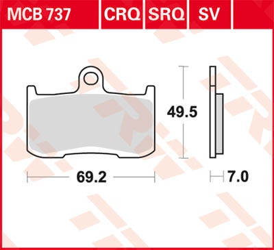 TRW Lucas Remblok MCB737