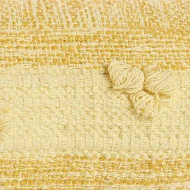 Beliani Pouf CLONE Baumwolle Gelb