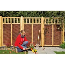 Tetzner & Jentzsch Flechtzaun 120 x 180 cm Braun/Holz