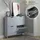 SoBuy FSR100 100 x 90 x 19 cm hellgrau / grau