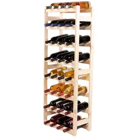 Proregal Weinregal Pinotwine HxBxT 166 x 43,4 x 25 cm 44 Flaschen Massives Kiefernholz Natur unbehandelt