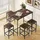 Homcom Bartisch-Set 100 x 60 x 88 cm Braun