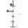 PawHut Kratzbaum Deckenhoch 40 x 34 x 230-260 cm grau