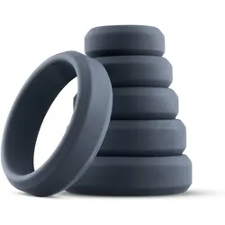 Boners Wide Set von Ringen black 6 St.
