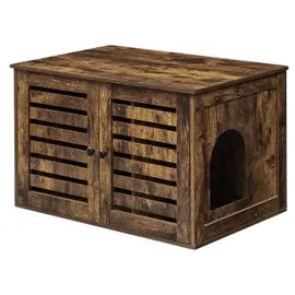 Songmics Katzentoilette 80x53x49,2cm Braun