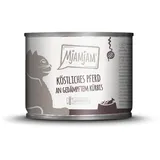 MjAMjAM Leckere Mahlzeit 200g Dose Katzennassfutter 6 x 200 Gramm köstliches Pferd an gedämpftem Kürbis