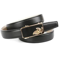 Ledergürtel ANTHONI CROWN, Damen, Gr. 105, schwarz, Leder, unifarben, Gürtel, Schmaler Ledergürtel in schwarz