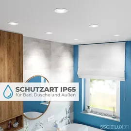SSC-LUXon YOKU 1 flach schwenkbar rund weiß Aluminium