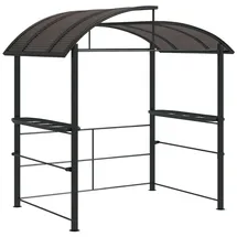 Outsunny Grillpavillon 1,5 x 2,3 m Grau