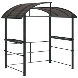 Outsunny Grillpavillon 1,5 x 2,3 m Grau