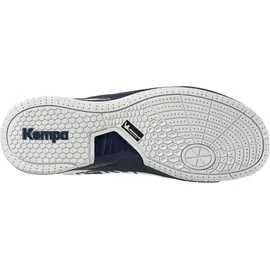 Kempa Attack One 2.0 Handballschuhe, Sportschuhe, Turnschuhe, weiß/Marine, 45.5 EU - weiss 46