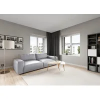 Musterring Big-Sofa LUCIA Mega Sofa, hoher Sitzkomfort, Breite 252cm, Kontrastnaht, in vielen Qualitäten und 4 unterschiedlichen Nähten, 2,5-Sitzer weiß