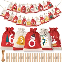 Adventskalender Zum Befüllen 2024 Für Kinder Frauen Männer, 18 X 13 Cm Groß Weih