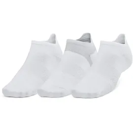 Under Armour Dry Run Lite No Show Tab Laufsocken 3 Paare Weiß XL (47,5-50,5)