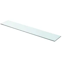 vidaXL Regalboden Glas Transparent 90x15 cm - Transparent