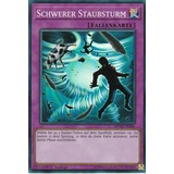 MP18-DE086 - Schwerer Staubsturm - Super Rare - DE - im Set mit Ultrapro Toploader - Yugioh