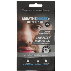 breatheboost+ Invisible Nasenpflaster Transparent Probeset