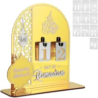 Ramadan Kalender ,Ramadan Adventskalender,Countdown-Kalender Holz Eid Mubarak Ka