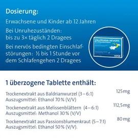 Hevert-Arzneimittel Valeriana Hevert Beruhigungsdragees