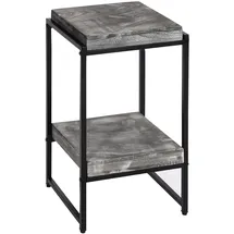 Mendler Blumentisch HWC-K71, Blumenregal Beistelltisch Pflanzregal, MVG-zertifiziert MDF Metall - dunkelgrau, 61cm