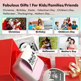 Mini-taschendrucker, Tragbarer Thermodrucker, Sofortbilddrucker, Etikettendrucker, Bluetooth-funkverbindung