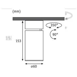 Paulmann Turnal Coin 2700K 230V 6W dimmbar Weiß matt